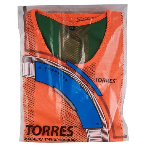 Манишка детская TORRES двухсторонняя, TR11949O/G, р.Jr, тренировочная, полиэстер, оранж-зелен за 1&nbsp;026.80 ₽ в Саранске