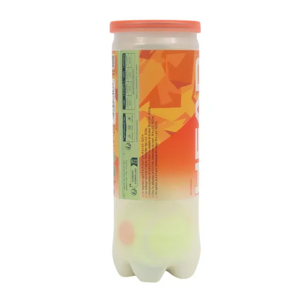 Мяч теннисный детский HEAD Stage 2 Orange, 578423,уп.3 шт, фетр,нат.резина,желто-оранжевый за 836.40 ₽ в Саранске