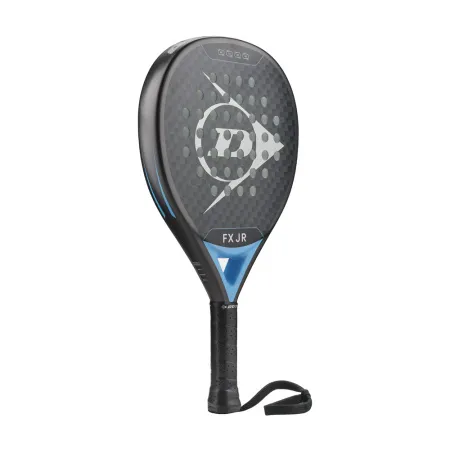Ракетка для падела Dunlop FX Jr, 10370738, для юниоров, гибрид, графит, черно-голубой за 11&nbsp;019.40 ₽ купить в Саранске