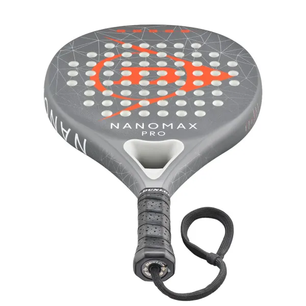 Ракетка для падела Dunlop Nanomax Pro, 10370739, для профессионалов, карбон,серо-оранжевый за 17&nbsp;248.20 ₽ в Саранске
