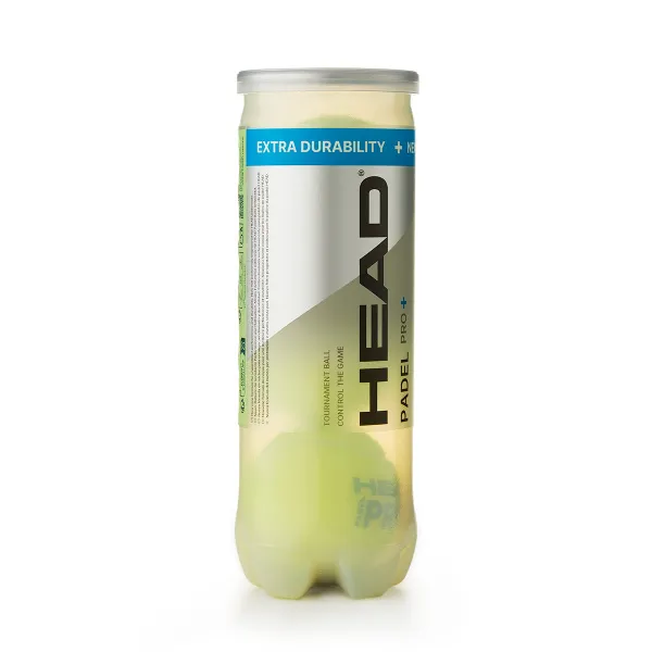 Мяч для падела HEAD Padel Pro+, 540203, уп.3 шт, FIP Approved, войлок,нат.резина,желтый за 933.30 ₽ в Саранске