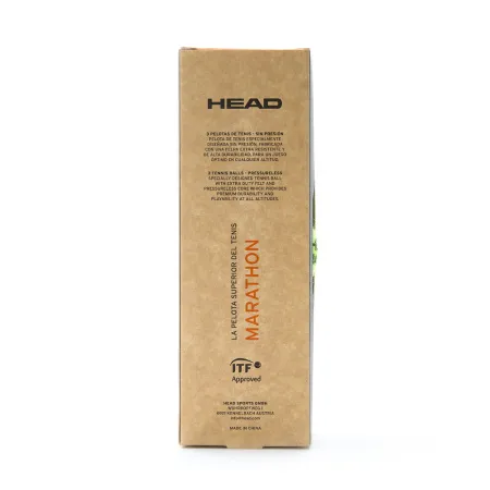 Мяч теннисный HEAD Marathon 3B, 578183, крафт. упак.3шт, без давления, фетр, нат.резина,желтый за 1&nbsp;055.70 ₽ купить в Саранске