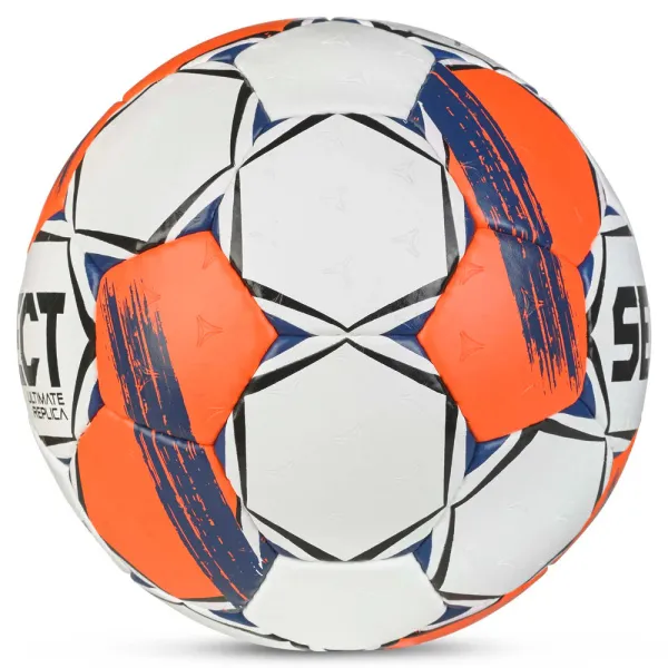 Мяч ганд. SELECT Ultimate Replica v25, 3572858745, р.3(Senior), ПУ,руч.сш, бел-оранж-т.син за 5&nbsp;373.70 ₽ в Саранске