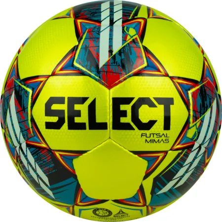 Мяч футзал. SELECT Futsal Mimas, 1053460550, р.4,FIFA Basic, 32 пан, гл.ПУ, руч.сш, жел-сине-красный за 6&nbsp;303.60 ₽ купить в Саранске