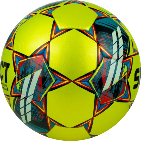 Мяч футзал. SELECT Futsal Mimas, 1053460550, р.4,FIFA Basic, 32 пан, гл.ПУ, руч.сш, жел-сине-красный за 6&nbsp;303.60 ₽ купить в Саранске