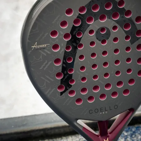 Ракетка для падела HEAD Coello Pro 2026, 225036, для профессионалов, карбон, коричнево-бордовый за 33&nbsp;619.20 ₽ купить в Саранске