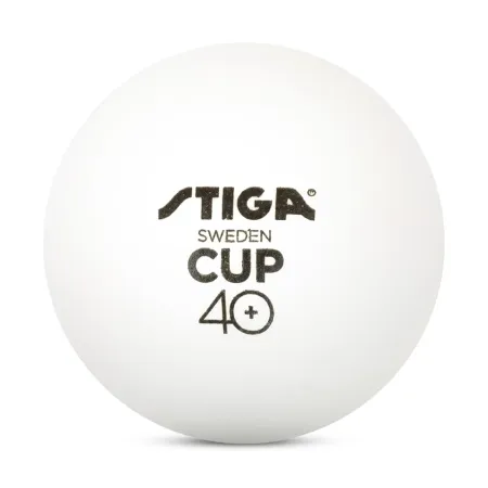 Мяч для наст. тенниса Stiga Cup ABS, 1110-2510-12, диам.40+мм, пластик, упак. 12 шт, белый за 1&nbsp;774.80 ₽ купить в Саранске