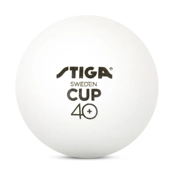 Мяч для наст. тенниса Stiga Cup ABS, 1110-2510-12, диам.40+мм, пластик, упак. 12 шт, белый за 1&nbsp;774.80 ₽ в Саранске
