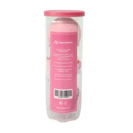 Мяч для падела NS Sakura, UAA2, уп.3 шт, сукно, нат.резина, розовый за 824.50 ₽ купить в Саранске