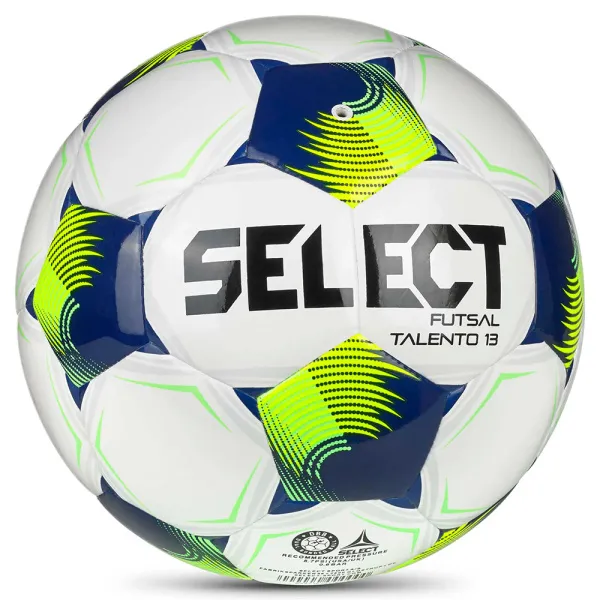Мяч футзал. SELECT Futsal Talento 13 V26, 1062471015, р.3, 32п, ТПУ, гибр.сш, бело-сине-желтый за 4&nbsp;355.40 ₽ в Саранске