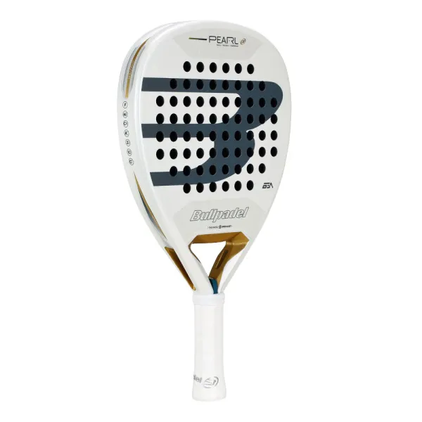 Ракетка для падела BULLPADEL Pearl 26, 493804, для профессионалов, карбон, бело-серый за 35&nbsp;929.50 ₽ в Саранске