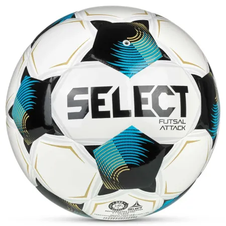 Мяч футзал. SELECT Futsal Attack V26, 1073471009, р.4, 32п, ПУ, руч.сш, бело-сине-черный за 5&nbsp;295.50 ₽ купить в Саранске