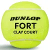 Мяч теннисный Dunlop Fort Clay Court 4B, 601613, уп.4 шт,одобр.ITF и FFT,сукно,нат.резина,желтый за 1&nbsp;812.20 ₽ купить в Саранске
