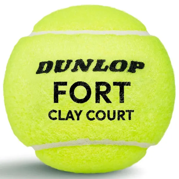 Мяч теннисный Dunlop Fort Clay Court 4B, 601613, уп.4 шт,одобр.ITF и FFT,сукно,нат.резина,желтый за 1&nbsp;812.20 ₽ в Саранске