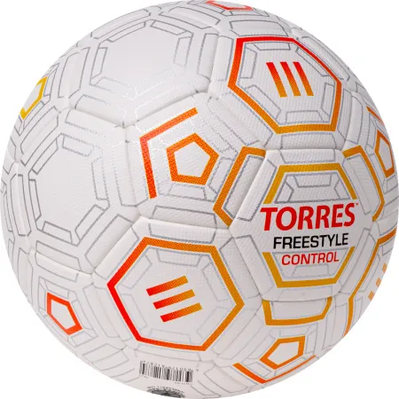 Мяч футб. TORRES Freestyle Control, F3231765, р.5, 32 п.,PU-Microfi, термосшив., бело-оран-сереб за 3&nbsp;464.60 ₽ купить в Саранске