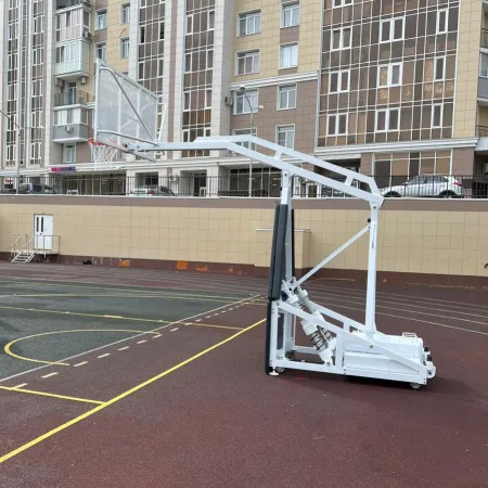 Баскетбольная стойка мобильная складная на пружинах вынос 2,25 м c противовесом ZAVODSPORTA за 530&nbsp;660 ₽ купить в Саранске