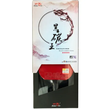 Ракетка для н/т DOUBLE FISH Black Carbon King Racket 5*****, для професс.,ITTF Appr.,накл.2,1,мм за 6&nbsp;434.50 ₽ купить в Саранске