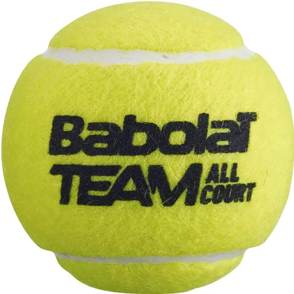 Мяч теннисный BABOLAT Team All Court,502081, уп.4 шт,одобр.ITF, сукно, нат.резина,желтый за 2&nbsp;385.10 ₽ в Саранске