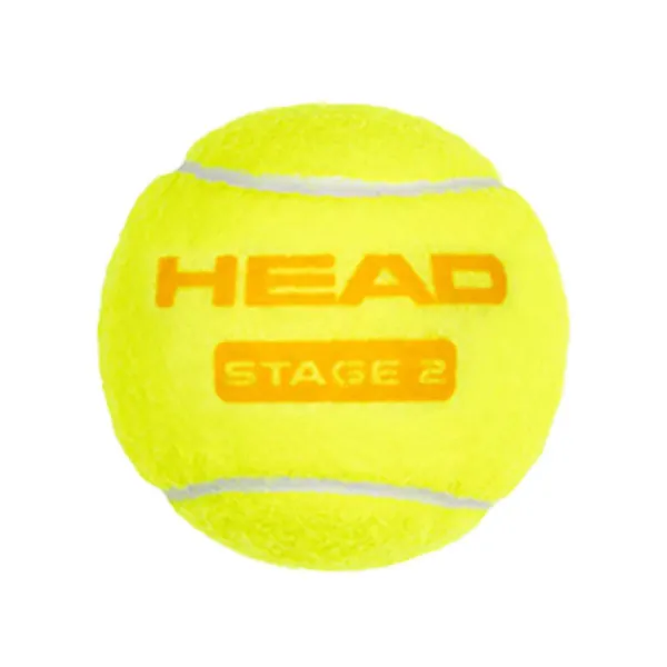 Мяч теннисный детский HEAD Stage 2 Orange, 578423,уп.3 шт, фетр,нат.резина,желто-оранжевый за 836.40 ₽ в Саранске