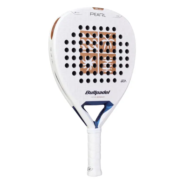 Ракетка для падела BULLPADEL Pearl 27, 497249, для проф-в, стекловолокно,карбон, бело-золотистый за 44&nbsp;319 ₽ в Саранске