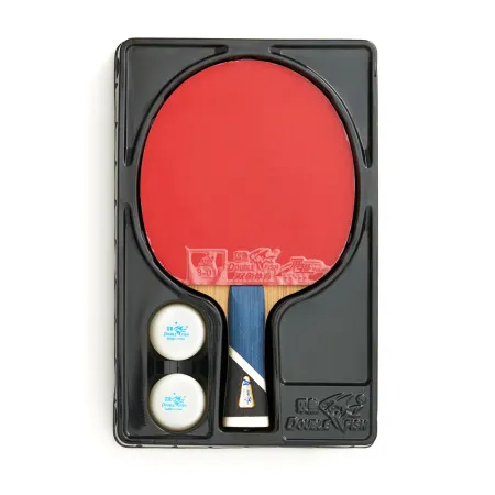Ракетка для н/т DOUBLE FISH 5A+C, для продвин, ITTF Appr, накл. 2,1 мм, конич. ручка+ 2 мяча V40+мм за 2&nbsp;779.50 ₽ купить в Саранске