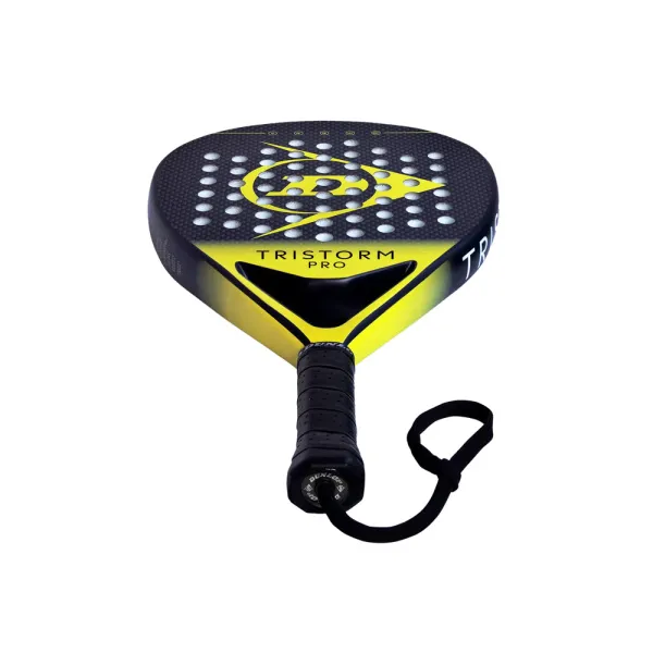 Ракетка для падела Dunlop Tristorm Pro, 10359946, для опытных игроков, графит, черно-желтый за 19&nbsp;643.50 ₽ в Саранске