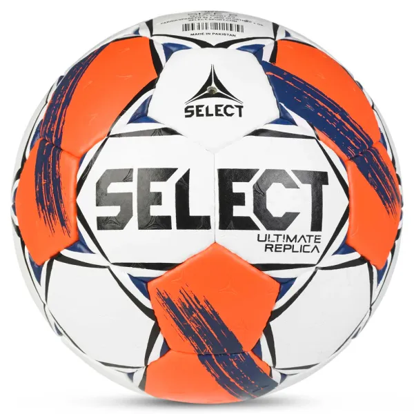 Мяч ганд. SELECT Ultimate Replica v25, 3572858745, р.3(Senior), ПУ,руч.сш, бел-оранж-т.син за 5&nbsp;373.70 ₽ в Саранске