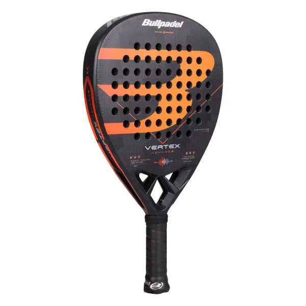 Ракетка для падела BULLPADEL Vertex Advance, 494414, для проф. и любителей, карбон, черно-оранжевый за 21&nbsp;559.40 ₽ в Саранске