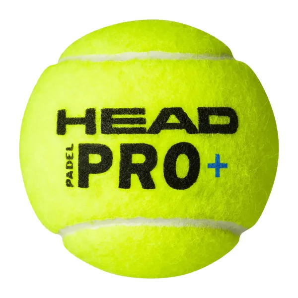 Мяч для падела HEAD Padel Pro+, 540203, уп.3 шт, FIP Approved, войлок,нат.резина,желтый за 933.30 ₽ в Саранске
