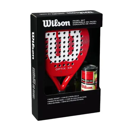 Набор для падела WILSON Optix XP Padel KIT, WR202110U2, ракетка + 3мяча, красный за 20&nbsp;362.60 ₽ купить в Саранске