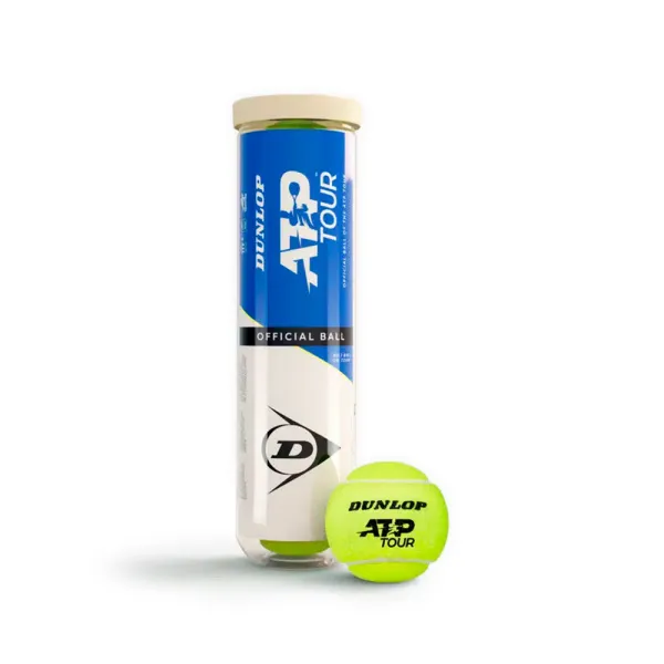 Мяч теннисный Dunlop ATP Official Tour Premium 4B, 601599, уп.4шт, одобр. ITF, нат.резина,фетр. за 1&nbsp;734 ₽ в Саранске